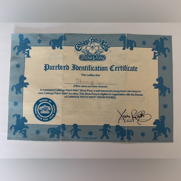 Vintage Black Cabbage Patch Show Pony - Picture 13 of 15